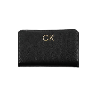 Calvin Klein Zwarte Polyethyleen Dames Portemonnee