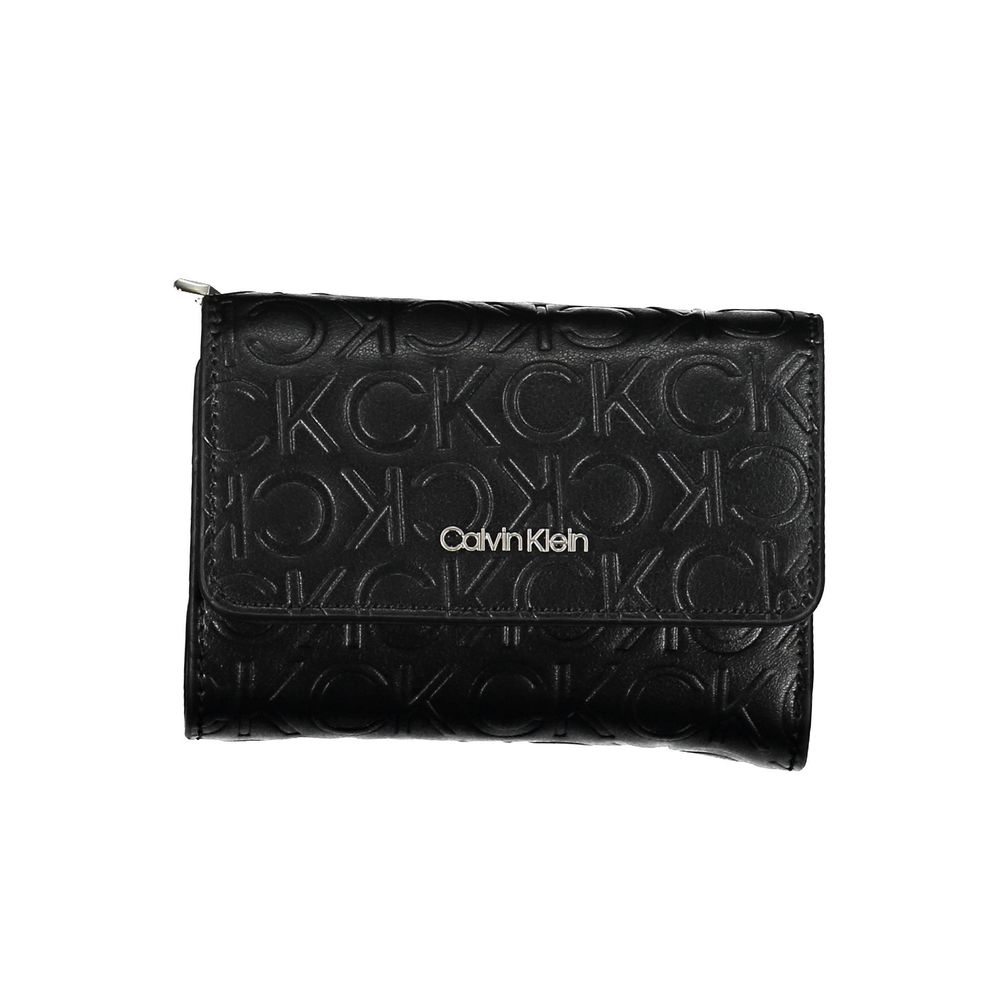 Calvin Klein Zwarte Polyethyleen Dames Portemonnee