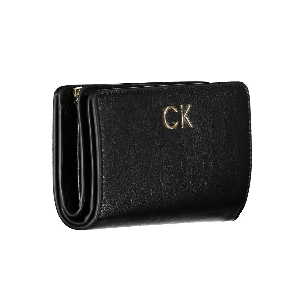 Calvin Klein Zwarte Polyethyleen Dames Portemonnee