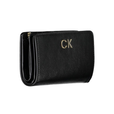 Calvin Klein Zwarte Polyethyleen Dames Portemonnee