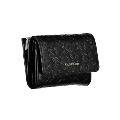 Calvin Klein Zwarte Polyethyleen Dames Portemonnee