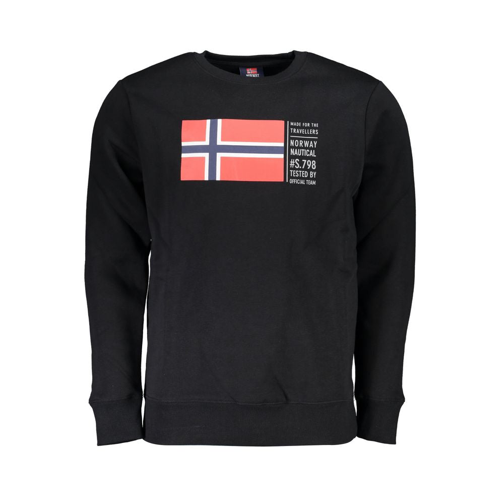 Pull homme en coton noir Norvège 1963