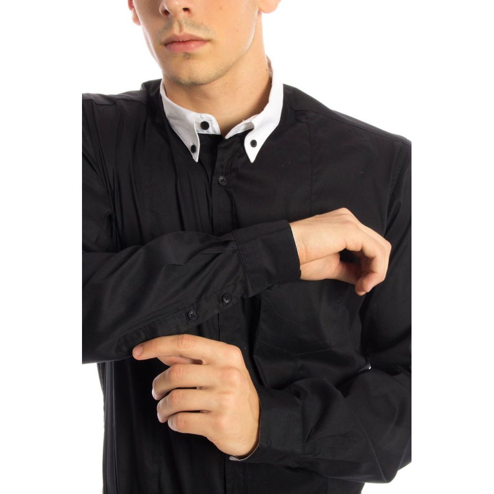 Papete Zwart Katoenen Shirt
