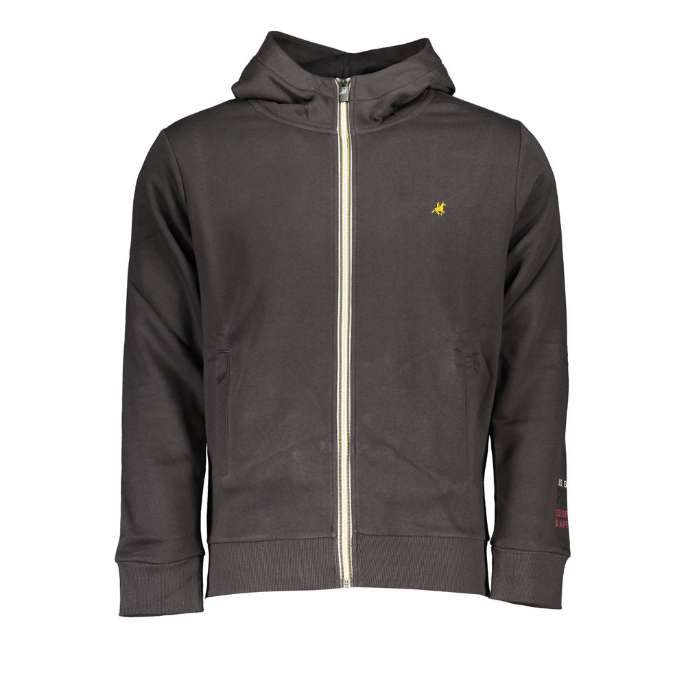 Pull homme en coton marron US Grand Polo