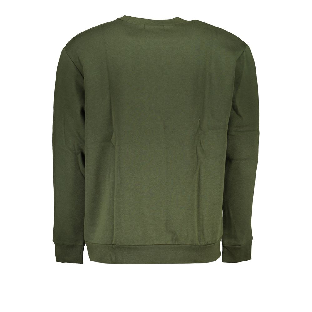 Pull ras du cou brodé vert Cavalli Class Chic