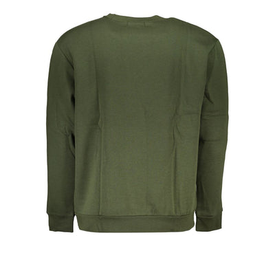 Pull ras du cou brodé vert Cavalli Class Chic