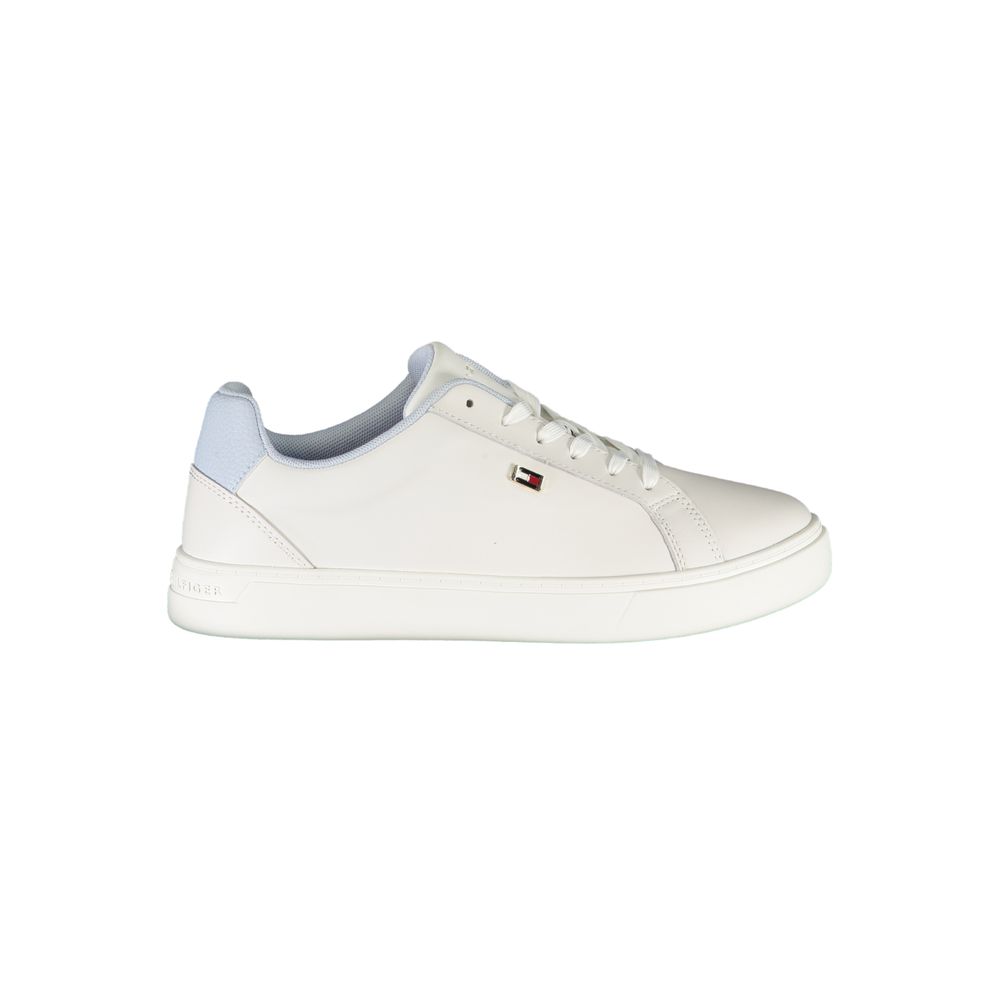 Tommy Hilfiger witte polyester sneaker