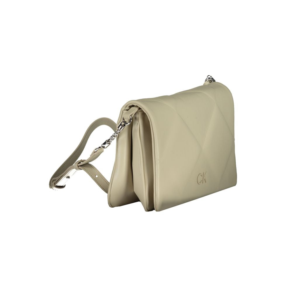 Calvin Klein beige katoenen handtas