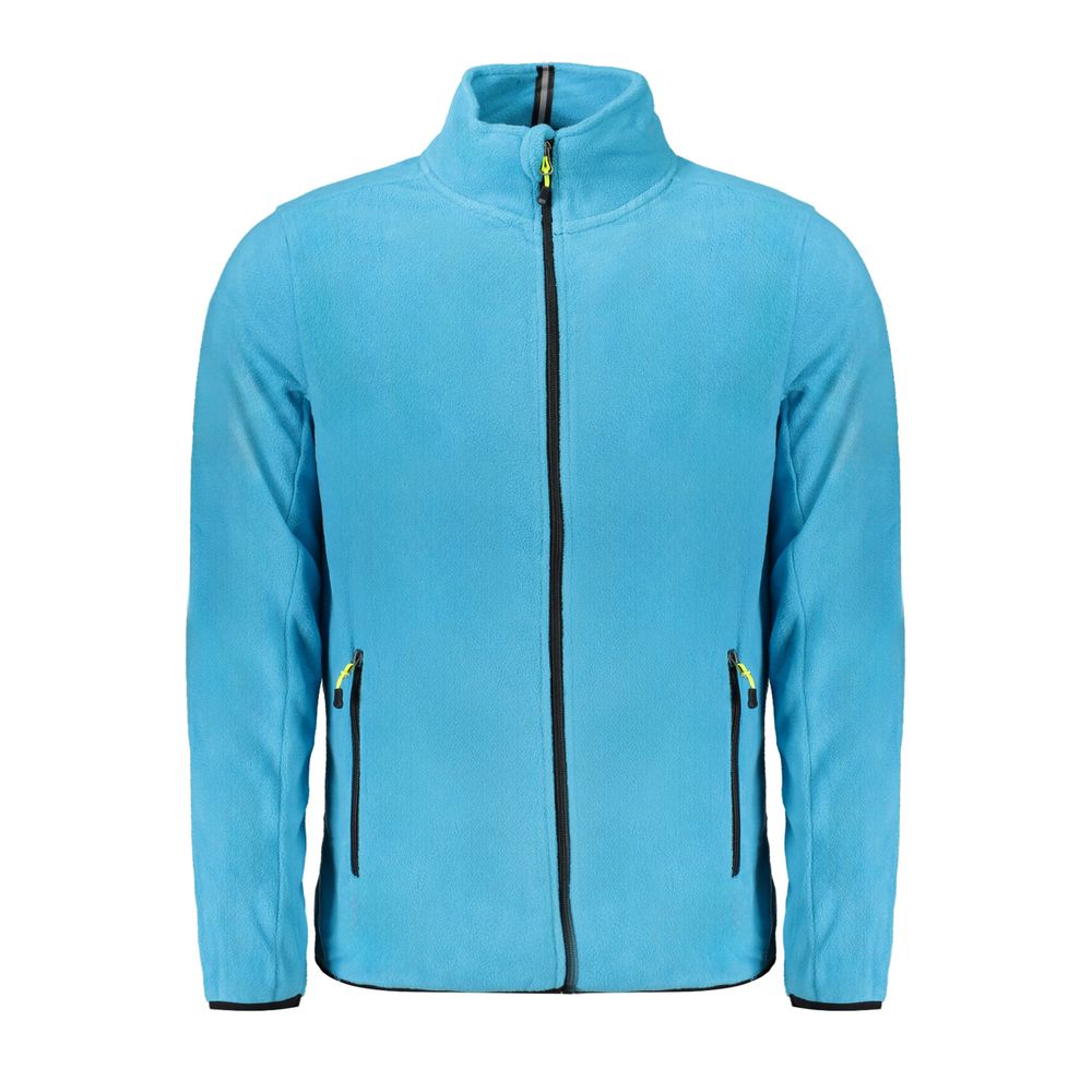 Pull en polyester bleu pour homme, Norvège 1963