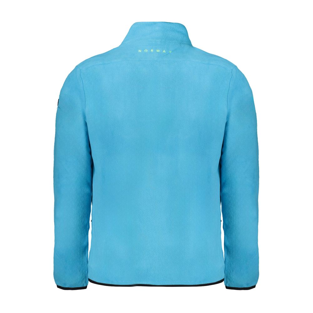 Pull en polyester bleu pour homme, Norvège 1963