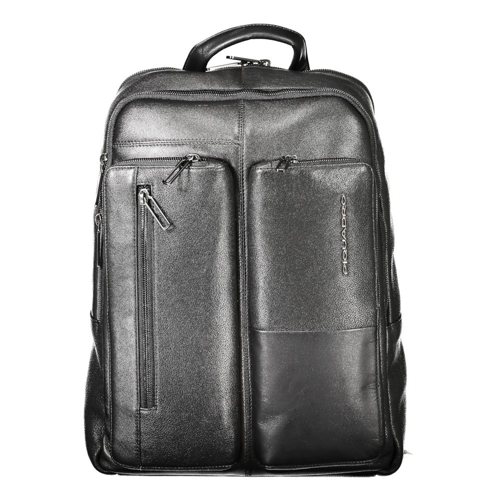 Sac à dos Piquadro en cuir noir pour homme