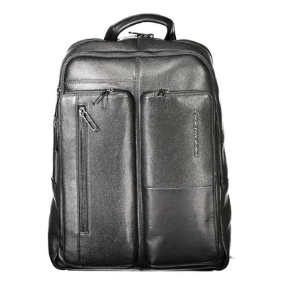 Sac à dos Piquadro en cuir noir pour homme