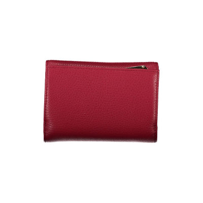 Portefeuille femme en cuir rouge Coccinelle