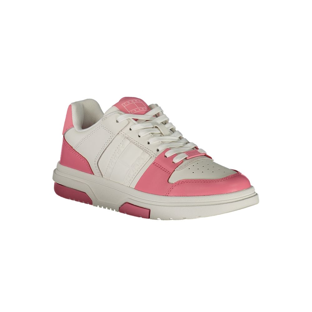 Baskets Tommy Hilfiger en cuir rose pour femme