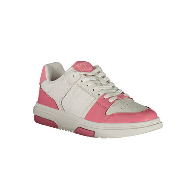 Baskets Tommy Hilfiger en cuir rose pour femme