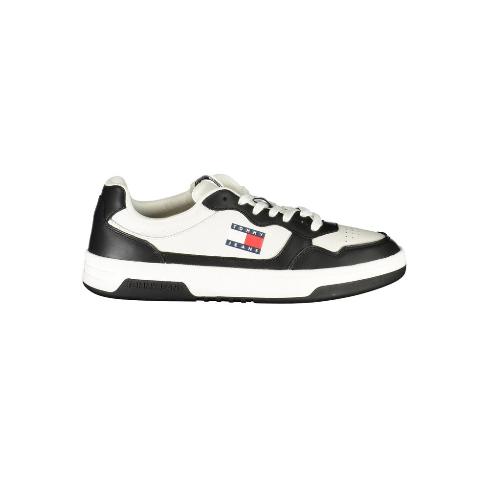 Tommy Hilfiger Zwarte Leren Heren Sneaker