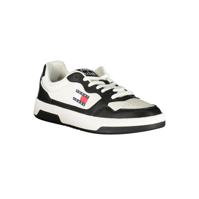 Tommy Hilfiger Zwarte Leren Heren Sneaker