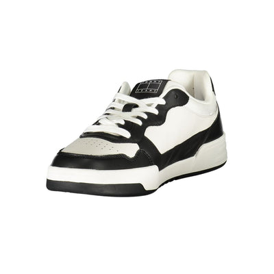 Tommy Hilfiger Zwarte Leren Heren Sneaker