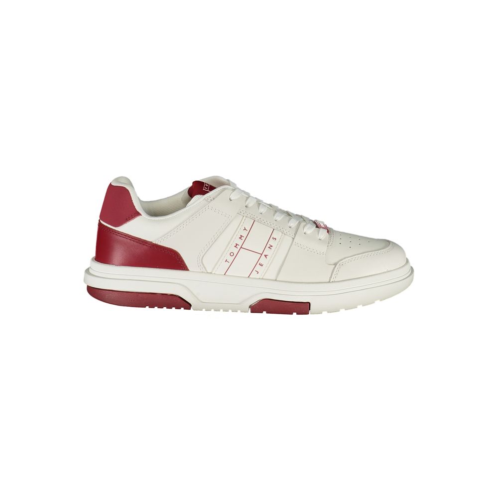 Tommy Hilfiger Rode Leren Heren Sneaker
