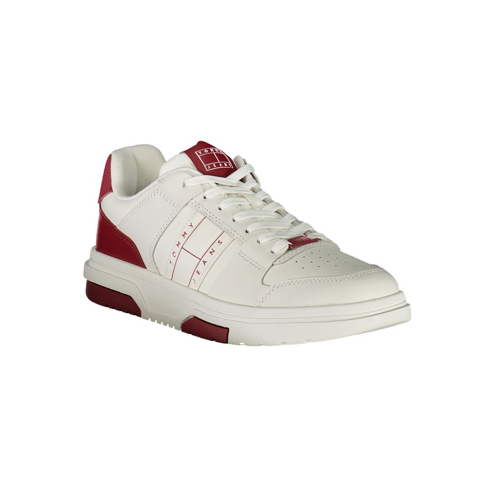 Tommy Hilfiger Rode Leren Heren Sneaker