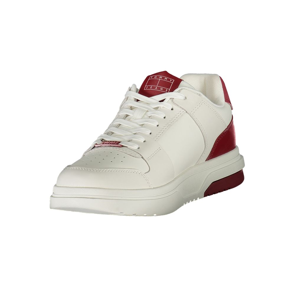 Tommy Hilfiger Rode Leren Heren Sneaker