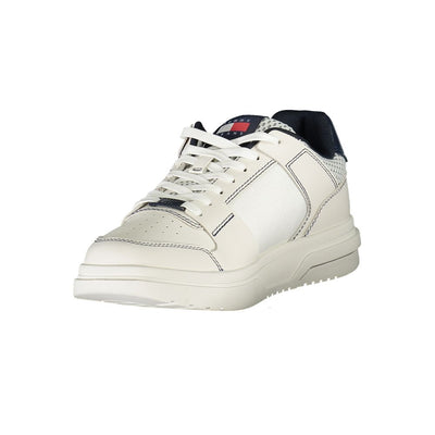 Tommy Hilfiger blauwe leren herensneaker