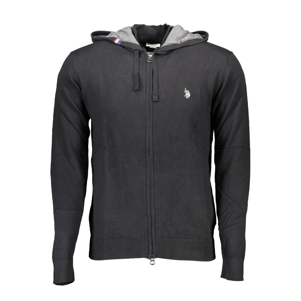 Cardigan noir en coton pour homme US POLO ASSN.