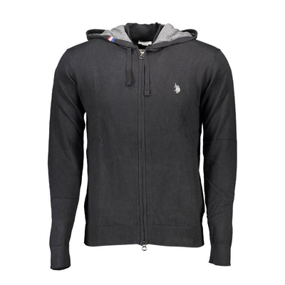 Cardigan noir en coton pour homme US POLO ASSN.