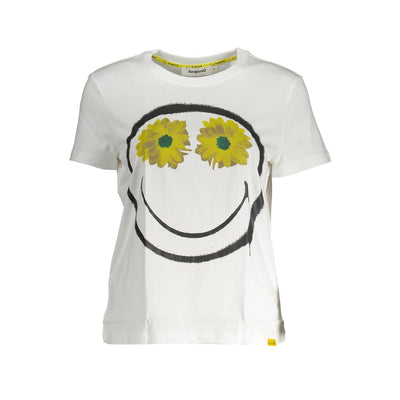 Haut en coton blanc Desigual pour femme