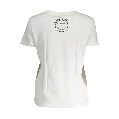 Haut en coton blanc Desigual pour femme