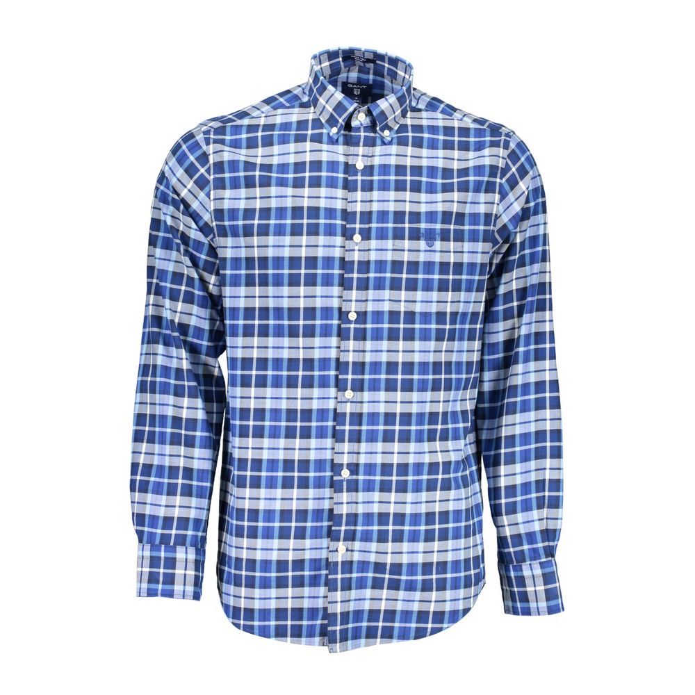 Chemise homme en coton bleu Gant
