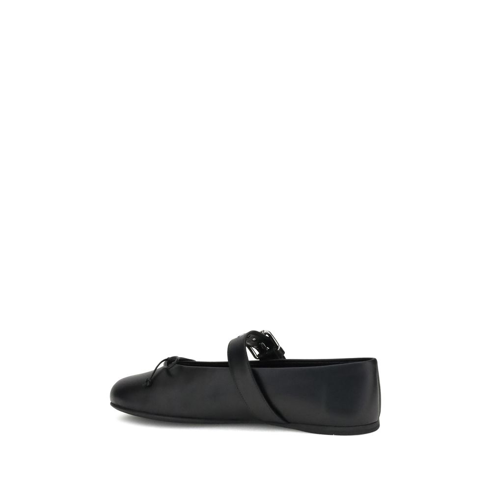 Miu Miu leren ballerina's