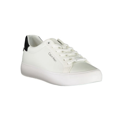 Calvin Klein witte polyester sneaker