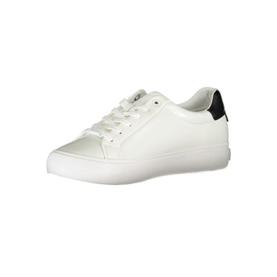 Calvin Klein witte polyester sneaker