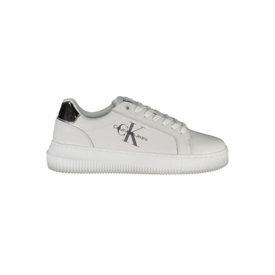 Calvin Klein witte polyester sneaker