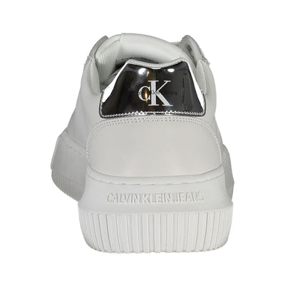 Calvin Klein witte polyester sneaker