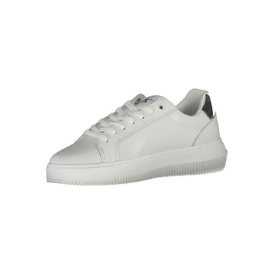 Calvin Klein witte polyester sneaker