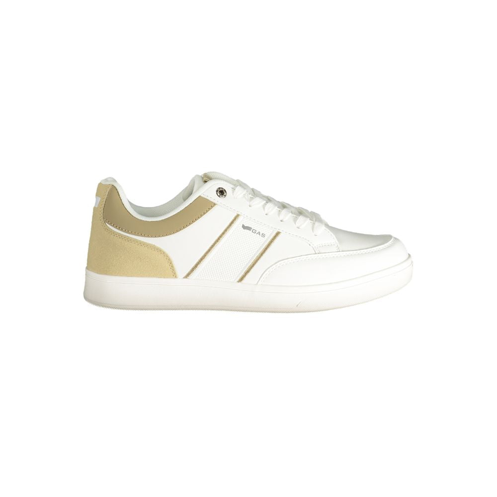 Gaswitte polyester herensneaker