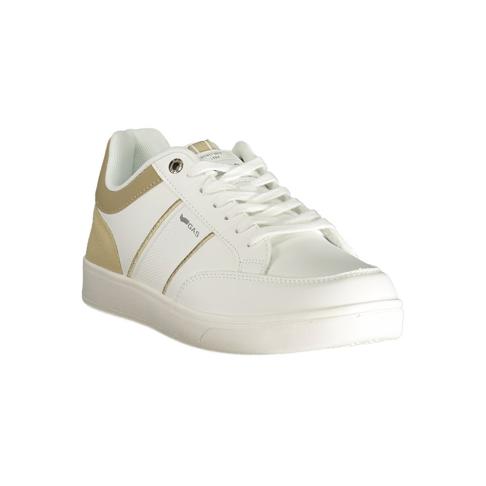 Gaswitte polyester herensneaker