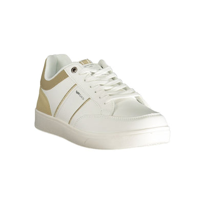 Gaswitte polyester herensneaker