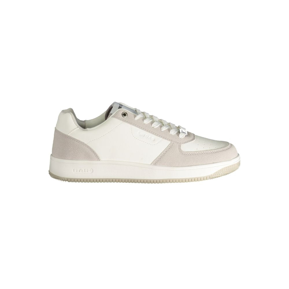 Gaswitte polyester herensneaker