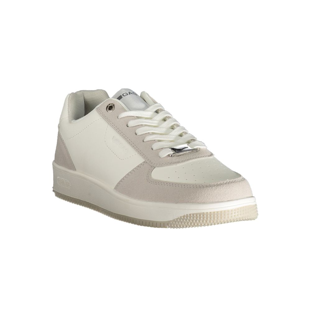 Gaswitte polyester herensneaker