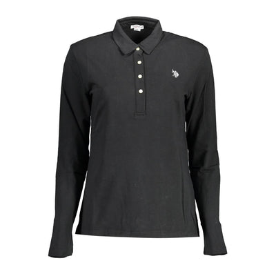 Polo femme noir en coton US POLO ASSN.