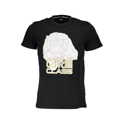Cavalli Class Zwart Katoenen Heren T-shirt