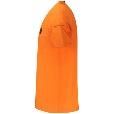 Napapijri Oranje Katoenen Heren T-shirt