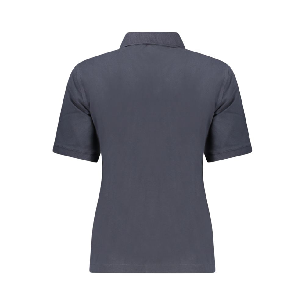 Polo K-WAY bleu en coton pour femme