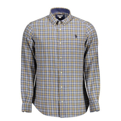 Chemise homme en coton bleu US POLO ASSN.