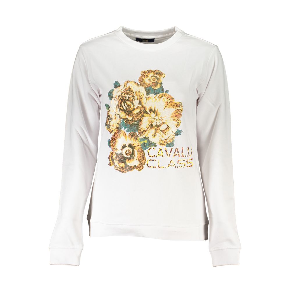 Pull en coton blanc Cavalli Class