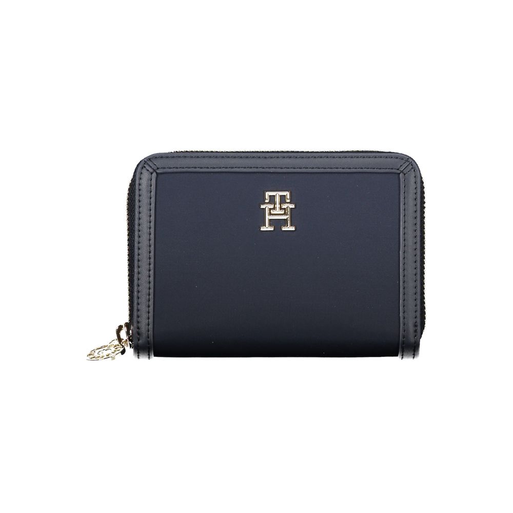 Tommy Hilfiger Chic Blauwe Portemonnee met Meerdere Vakken