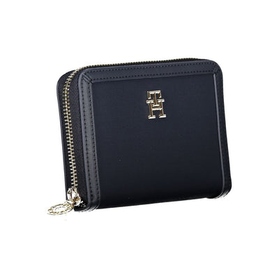 Tommy Hilfiger Chic Blauwe Portemonnee met Meerdere Vakken